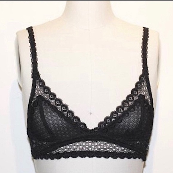NWT Black Lace Bralette - Picture 2 of 3